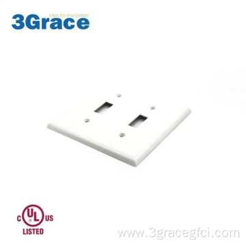 2 Gang Standard White Switch Cover